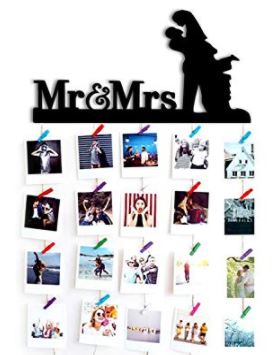 mr and mrs hanging romantic photo frame