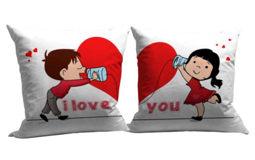 valentine day special pillow set to gift husband india